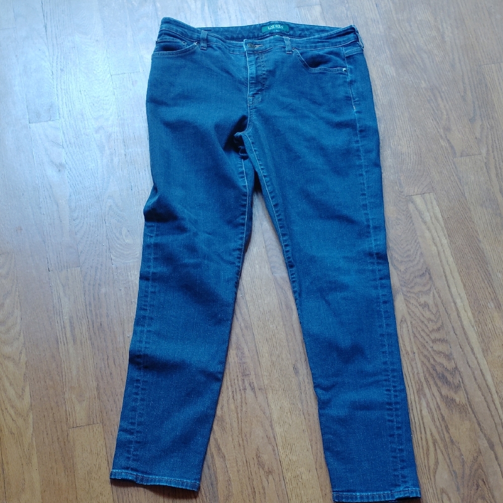 Ralph Lauren Women's Straight Leg Blue Jeans